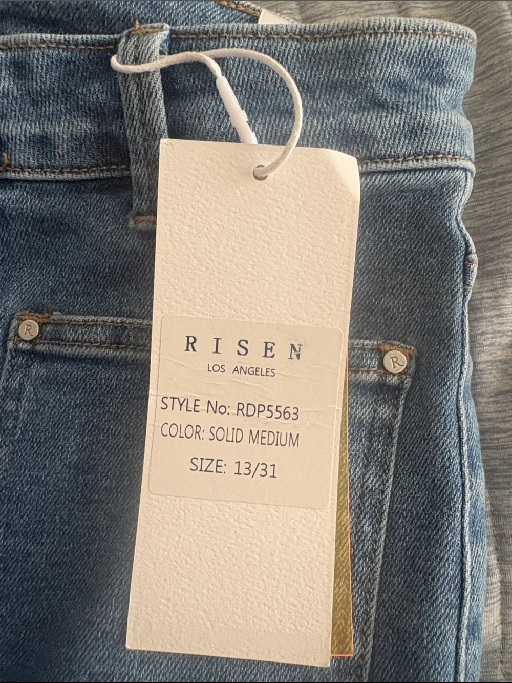 Risen Women’s Flare Jeans – Medium Blue - Picture 4 of 6
